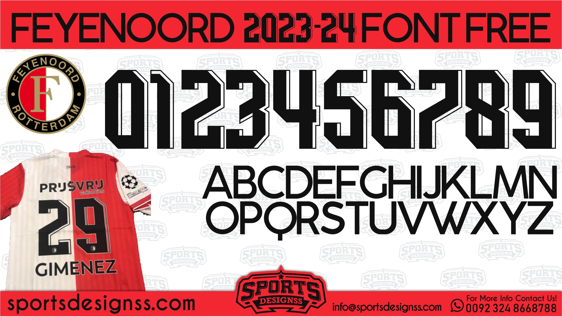 feyenoord-2024-Football-Font-Free-Download-by-Sports-Designss