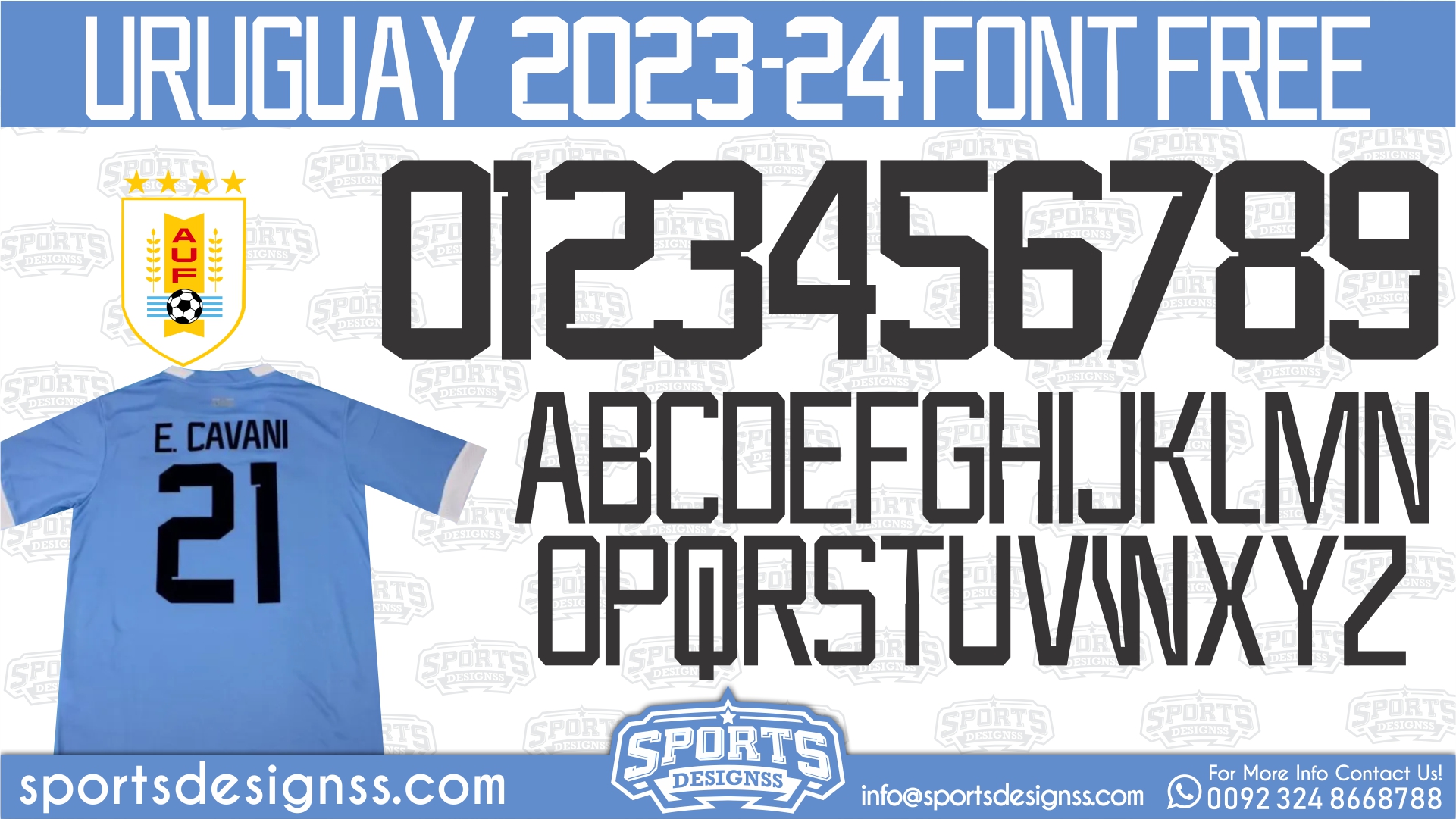 URUGUAY-2024-Football-Font-Free-Download-by-Sports-Designss