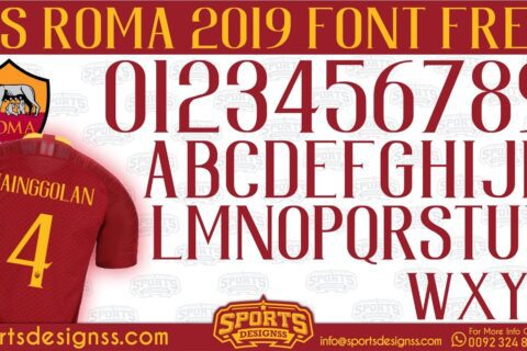 AS-Roma-2020-Font-Free-Download