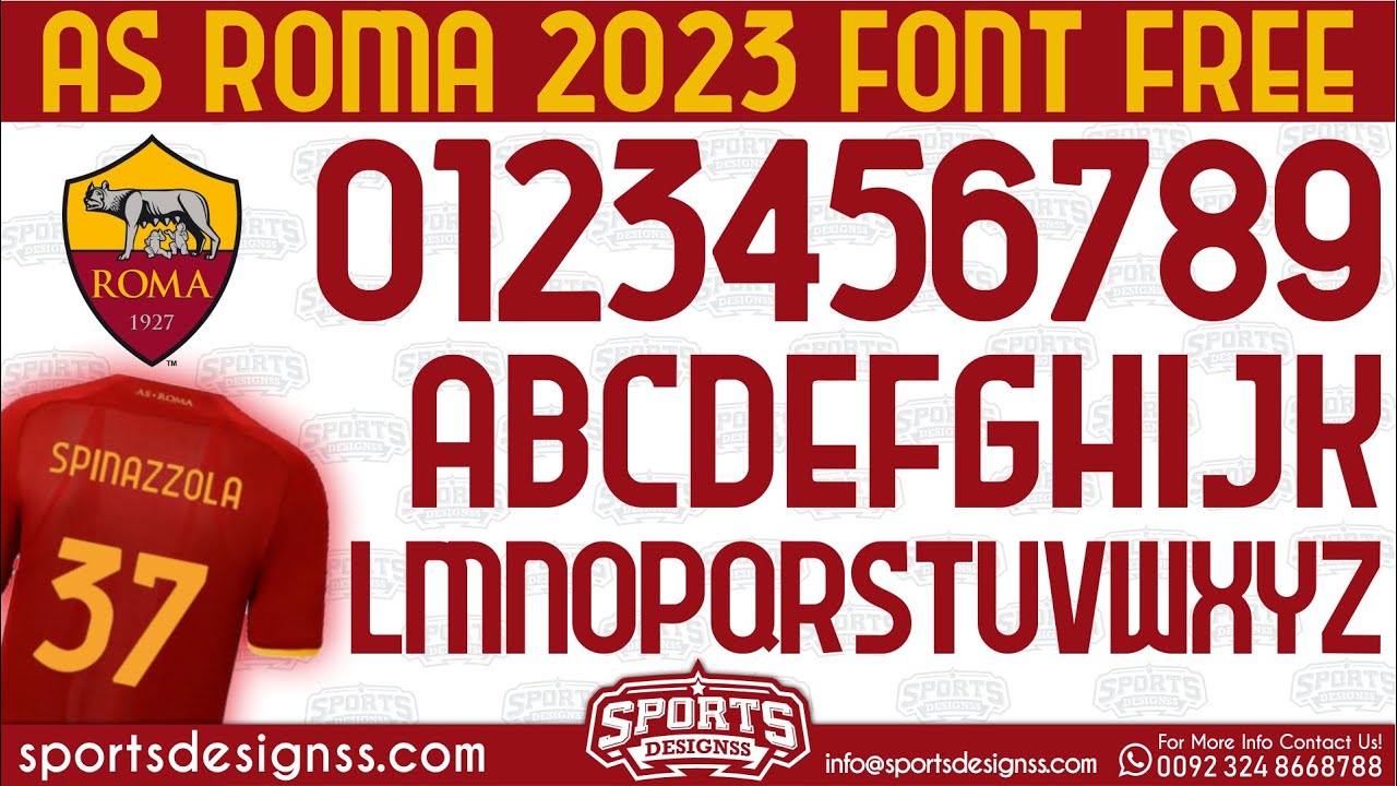 AS-Roma-2023-Font-Free-Download