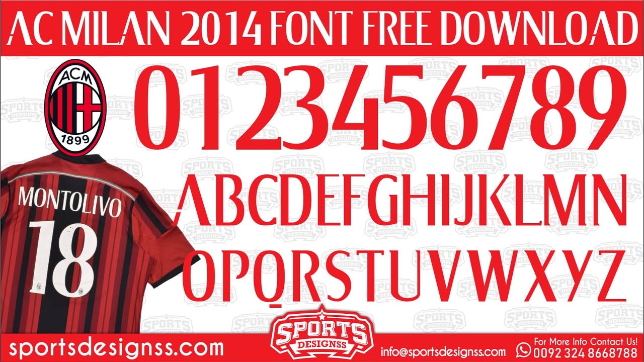 Ac-Milan-2014-Football-Font-Free-Download