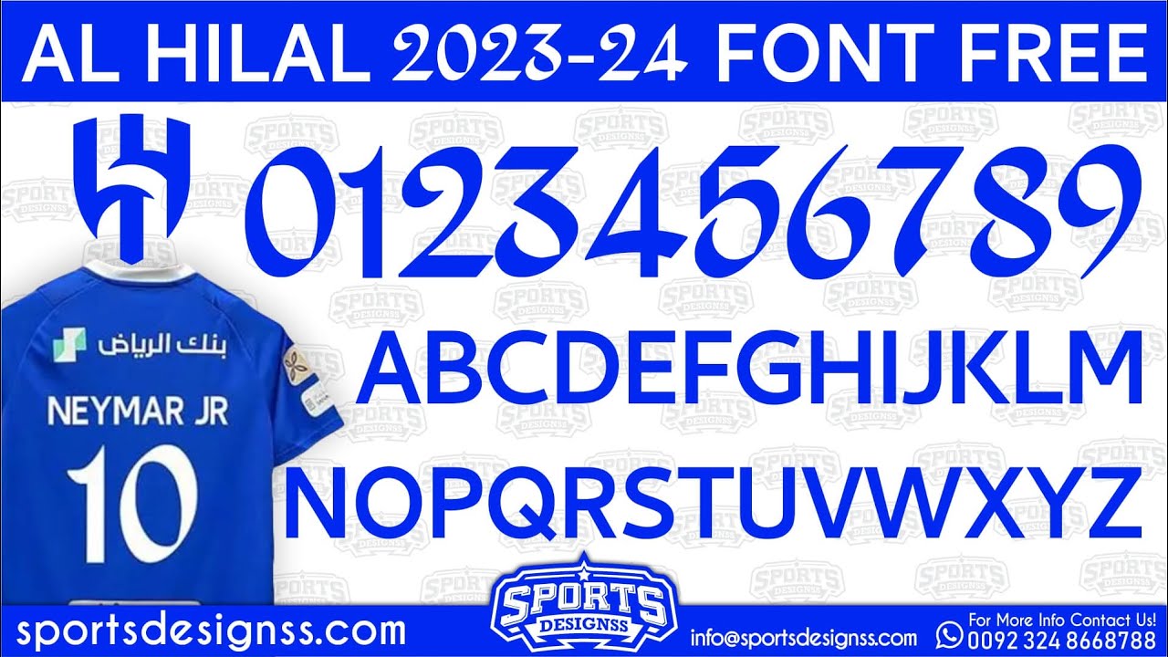 Al-Hilal-2024-Football-Font-Free-Download