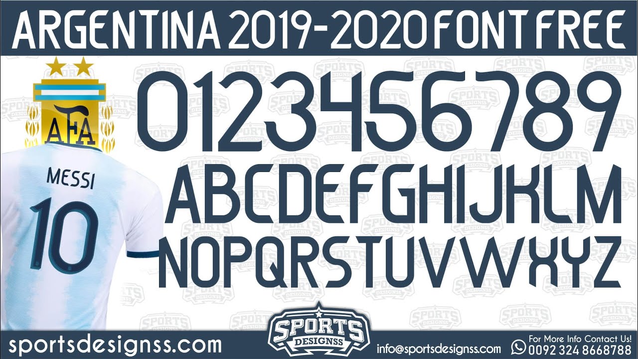 Argentina-2019-2020-Font-Free-Download