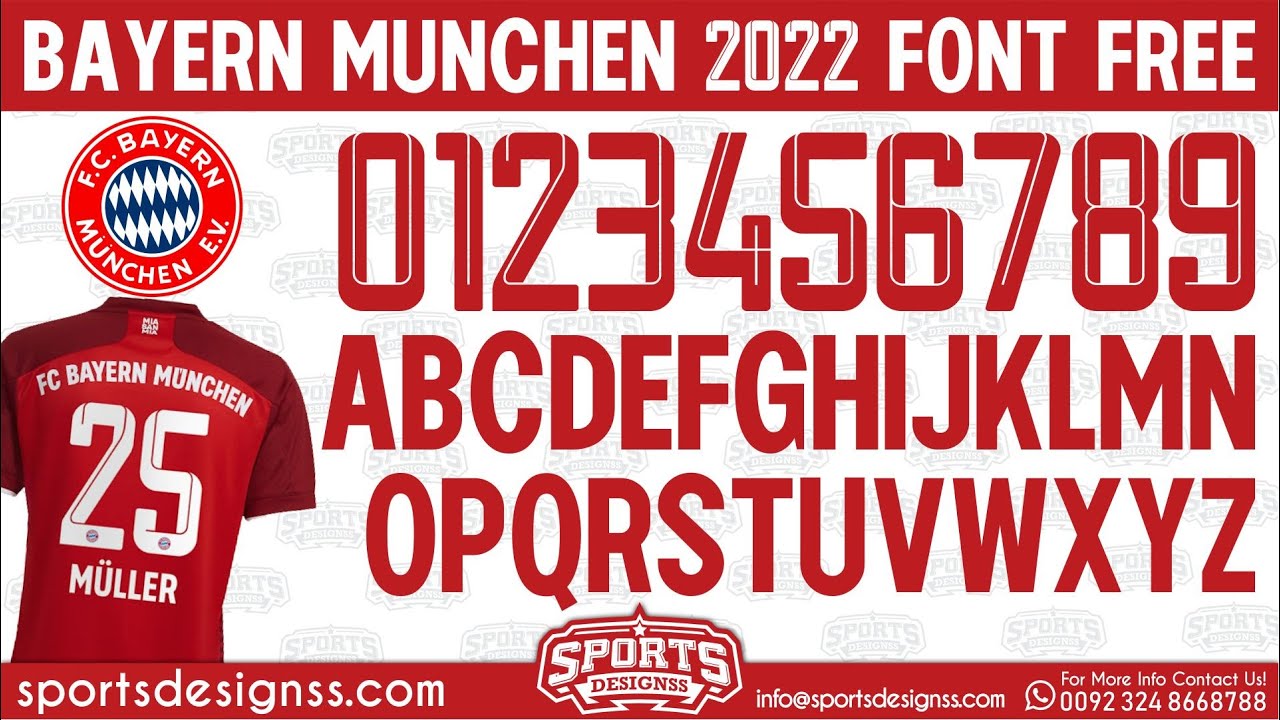 Bayern-Munchen-2022-Font-Free-Download