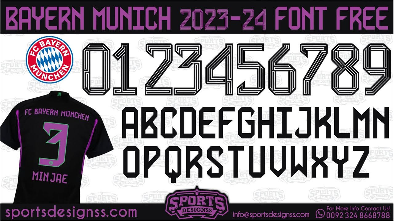 Bayern-Munchen-2024-Font-Free-Download