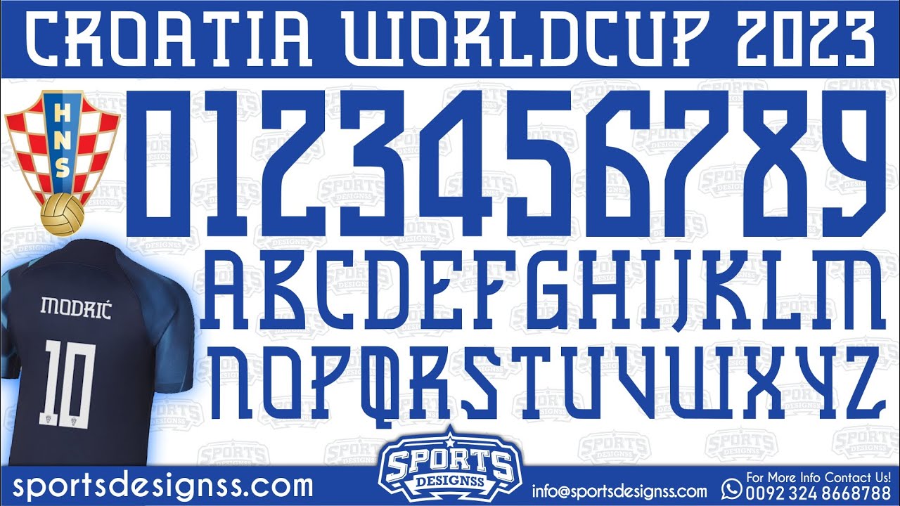 Croatia-Worldcup-2022-23-Font-Free-Download