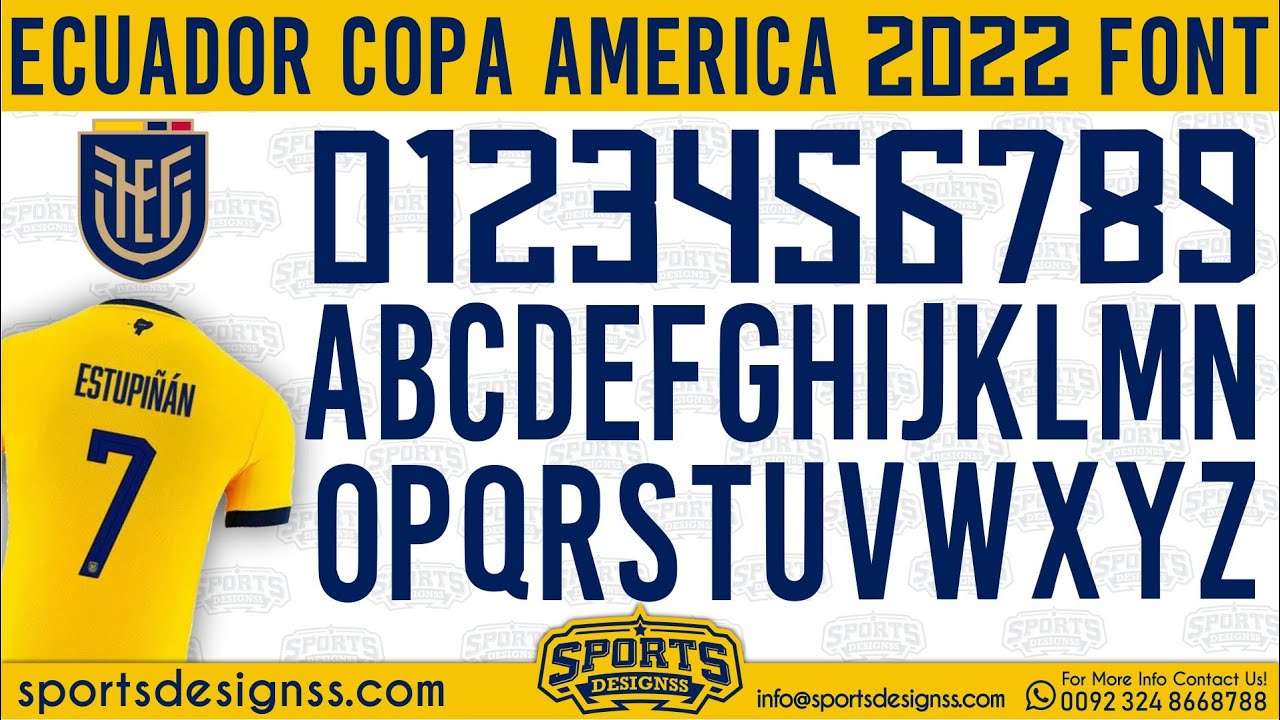 Ecuador-2022-Font-Free-Download