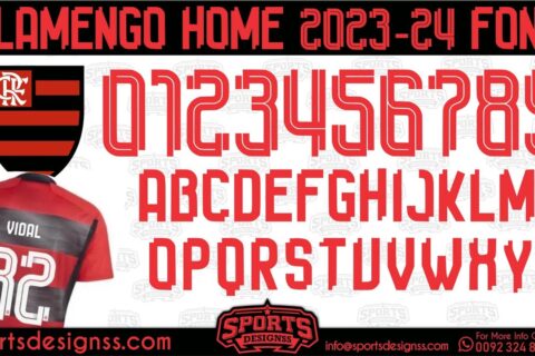 Flamengo-Home-2023-24-Font-Free-Download