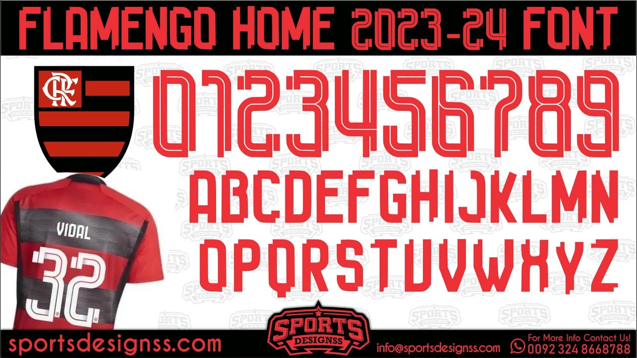 Flamengo-Home-2023-24-Font-Free-Download