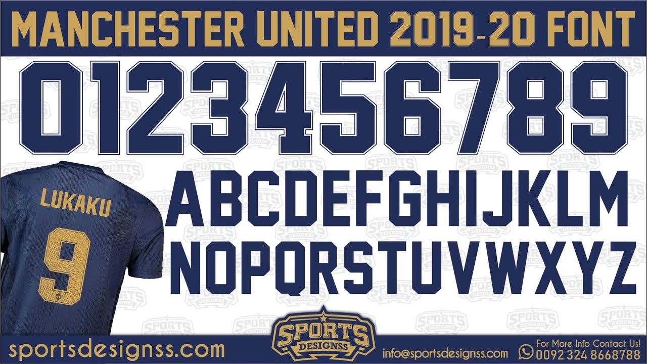 Manchester-United-2019-20-Font-Free-Download