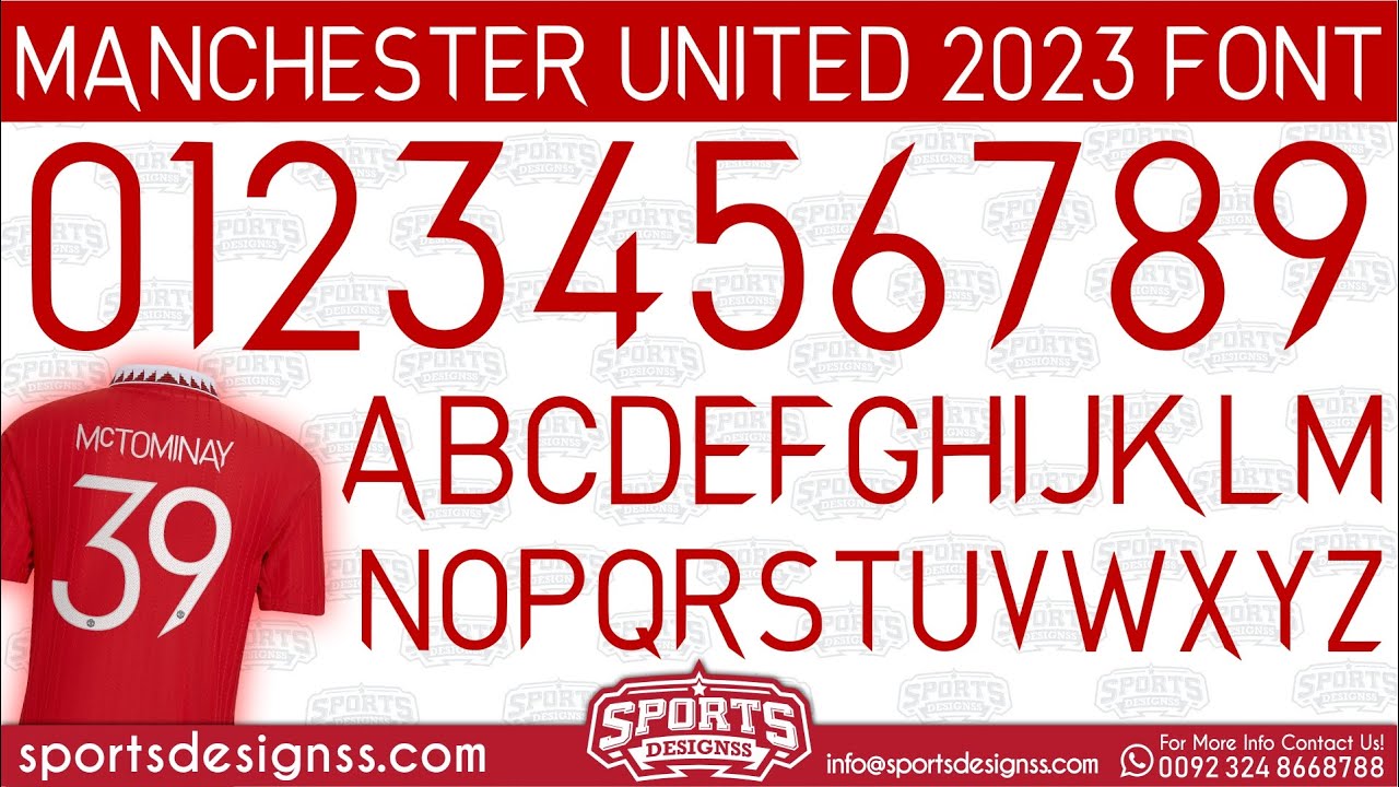 Manchester-United-2023-Football-Font-Free-Download