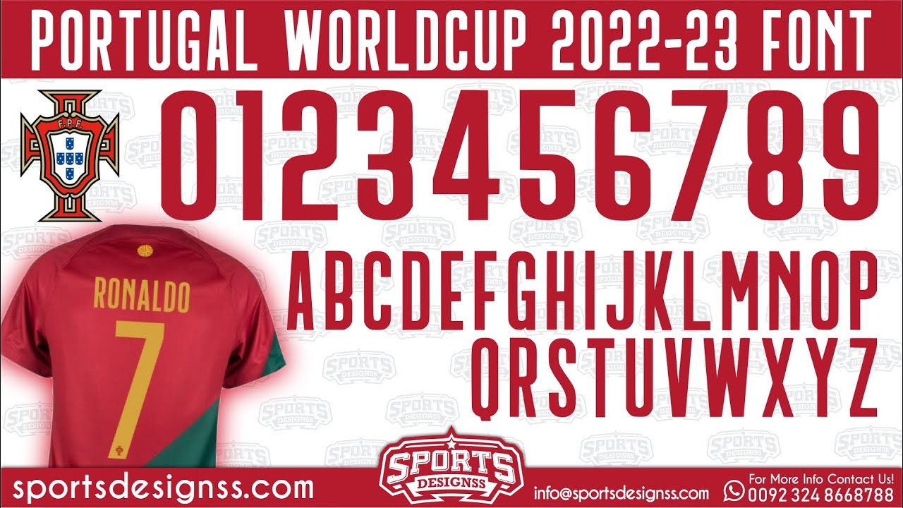 Portugal-Worldcup-2022-23-Font-Free-Download