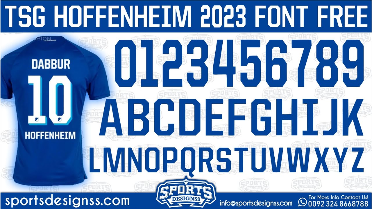 TSG-HOFFENHEIM-2023-Font-Free-Download