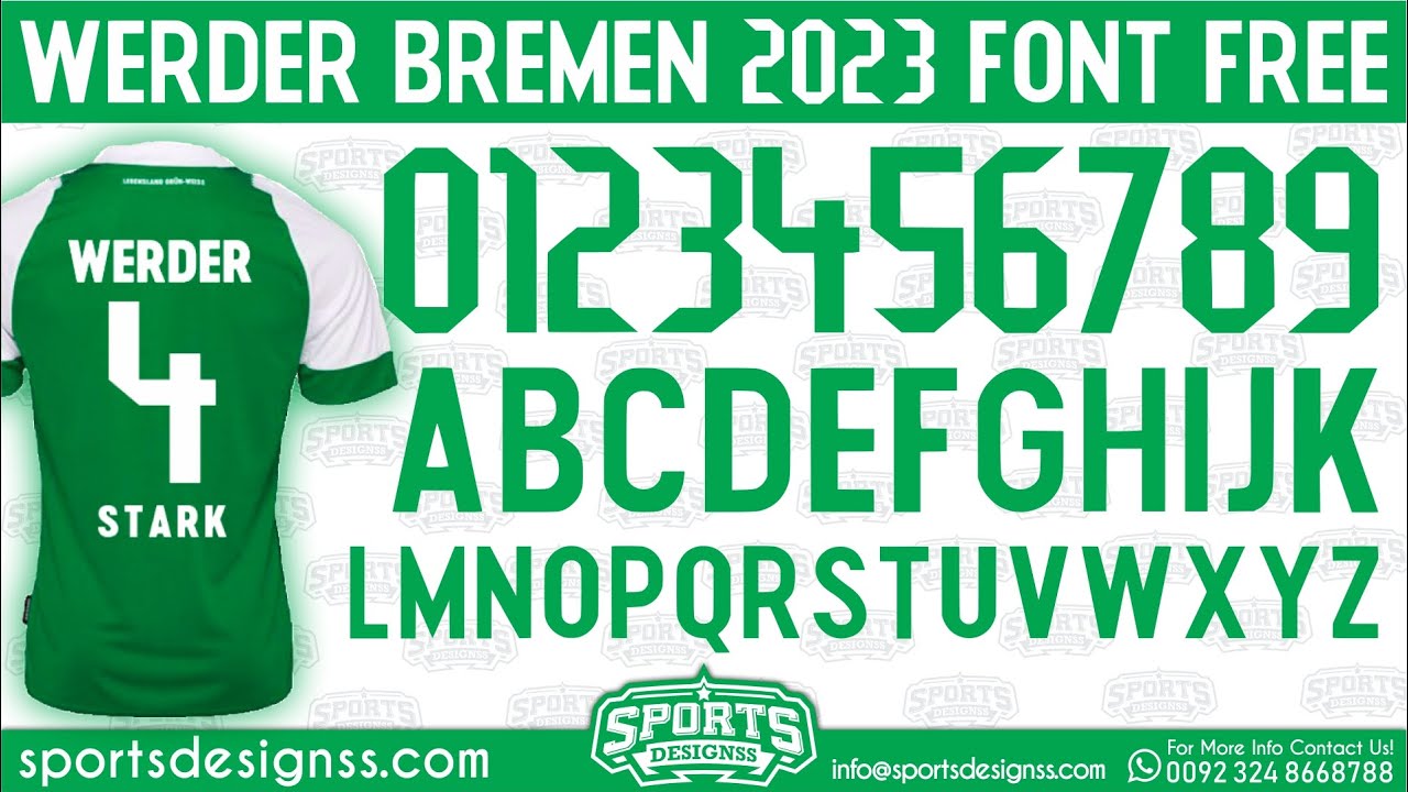 WERDER-BREMEN-2023-Font-free-download