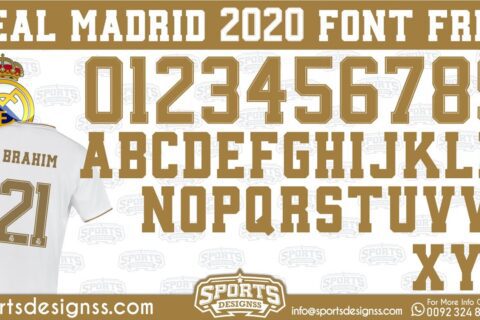 Real-Madrid-2019-20-Font-Free-Download