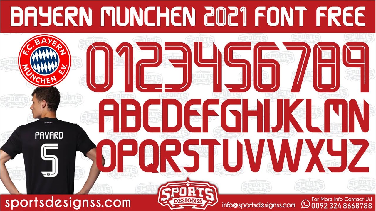 Bayern Munchen 2021 Font Free Download