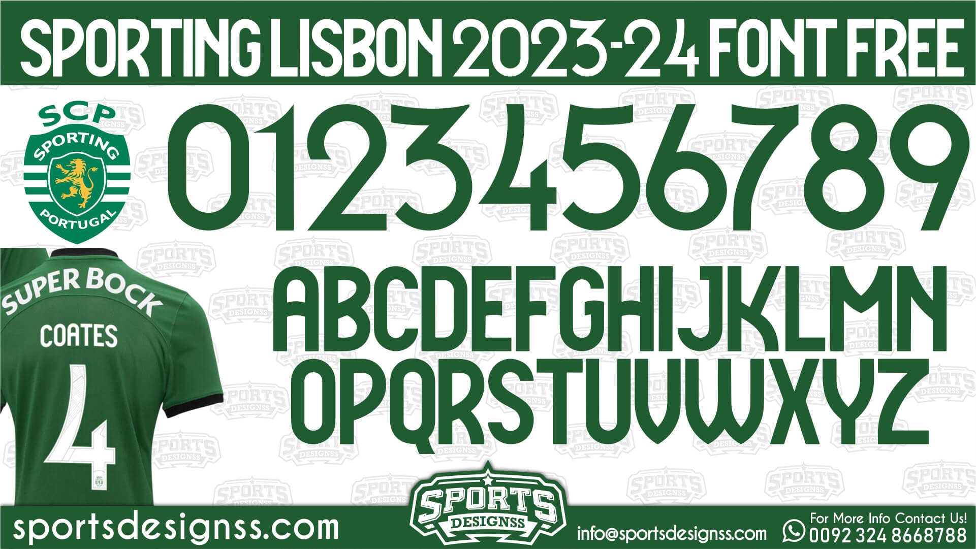 SPORTING-LISBON-2024-Football-Font-Free-Download-by-Sports-Designss